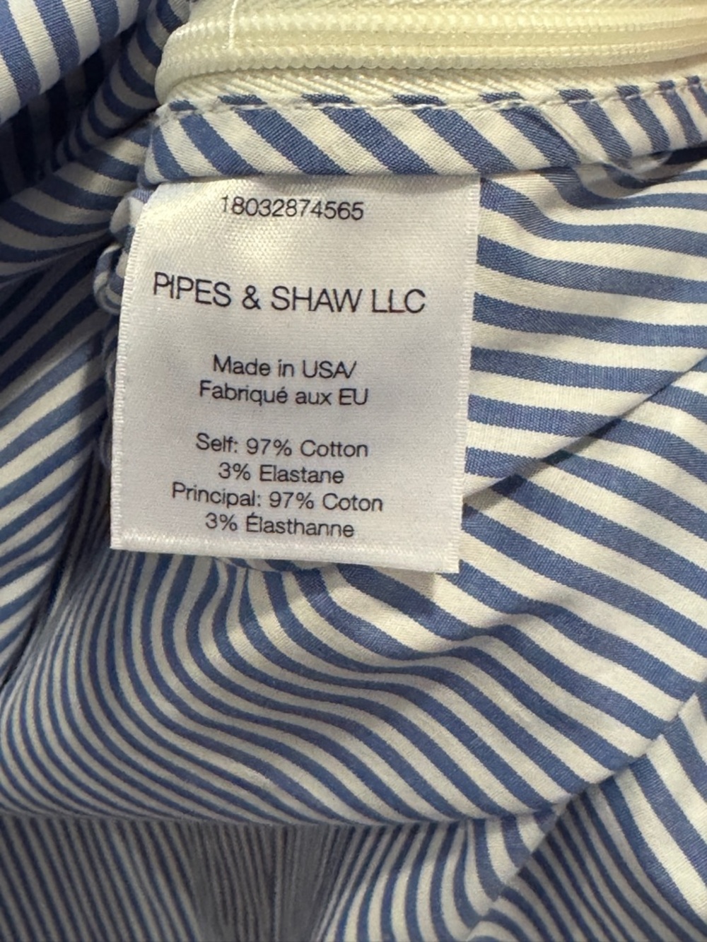 NWT Veronica Beard Cruz Sleeveless Top Blue Striped Off-Shoulder Ruffle $275.00 - Picture 6 of 11